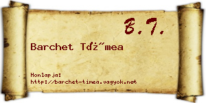 Barchet Tímea névjegykártya
